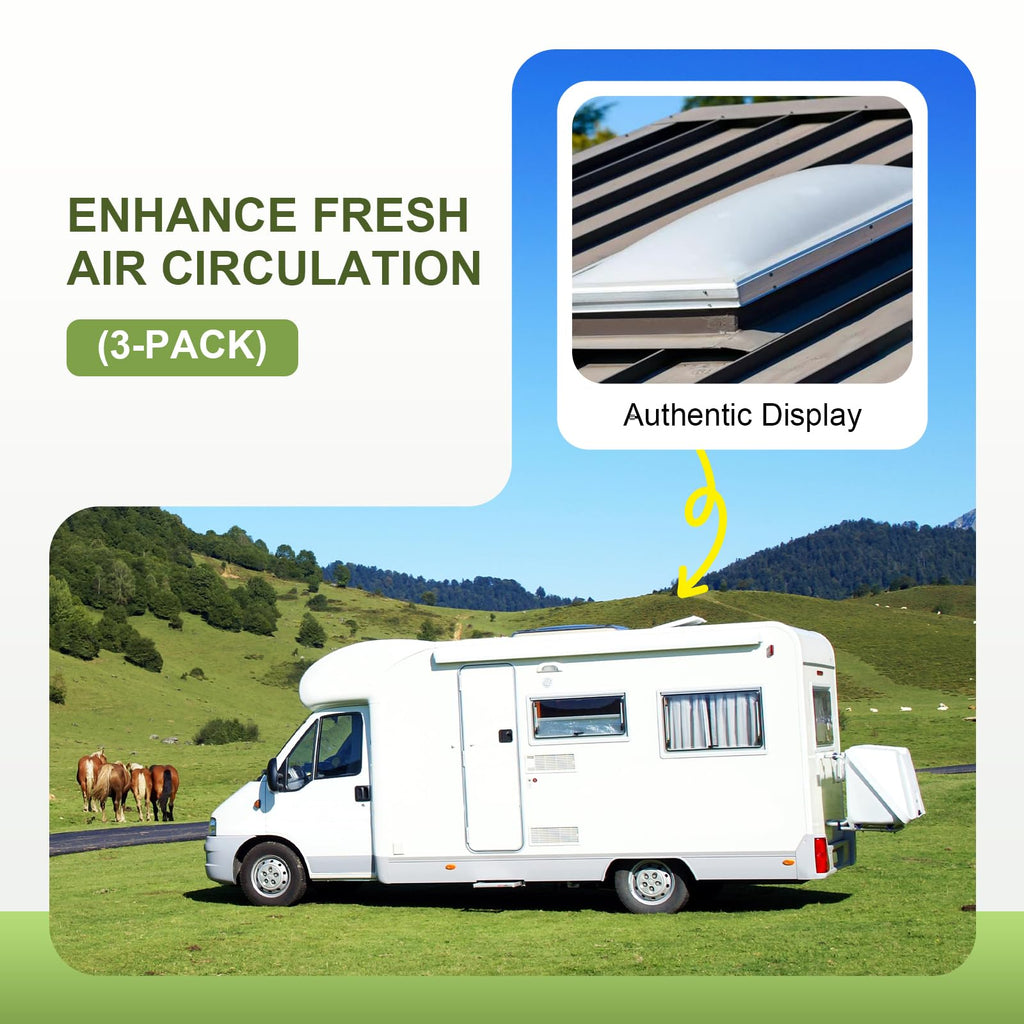 14" x 14" RV Roof Vent Cover (3Pcs) X800652