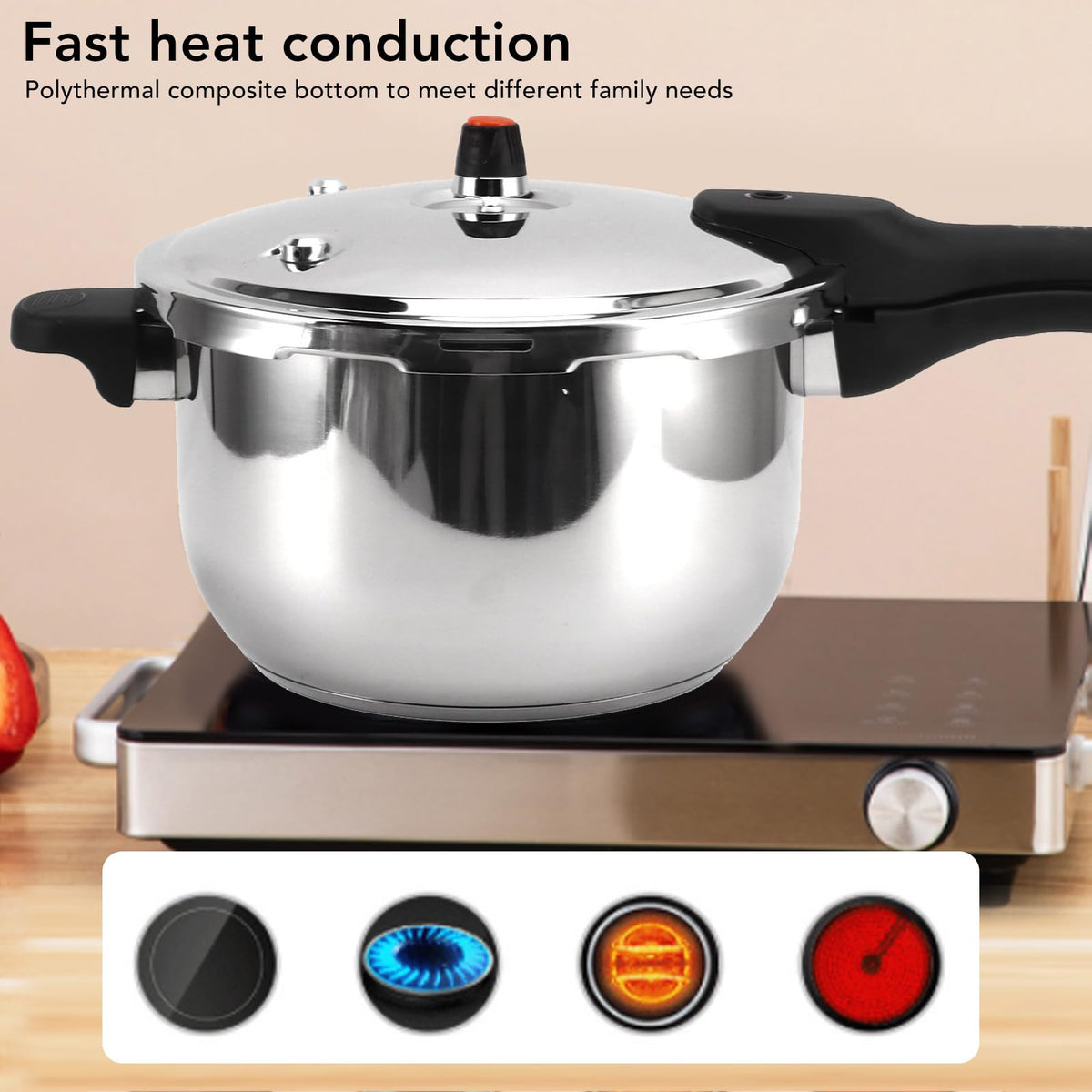 Stainless Steel 3L Pressure Cooker Q22470