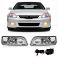 Fog Lights Assembly with Halogen Bulbs Clear Lens Switch Harness Kit T15033