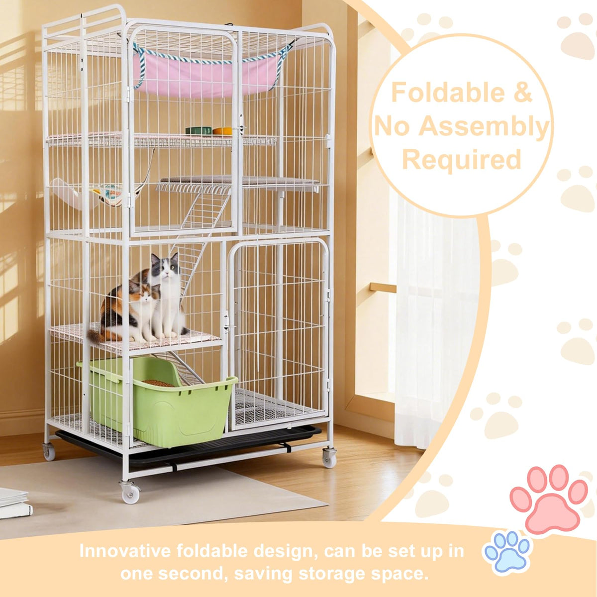 4 Tier Indoor Cat Playpen Q5405