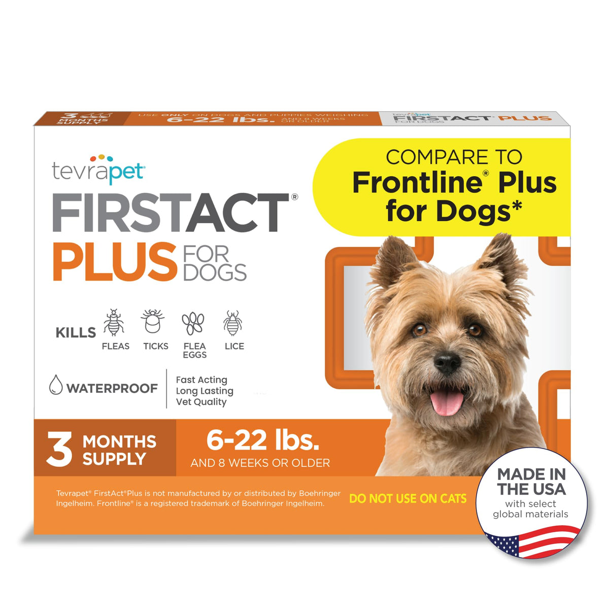 Flea Treatment for Dogs 6-22 lbs 3 Doses M1091