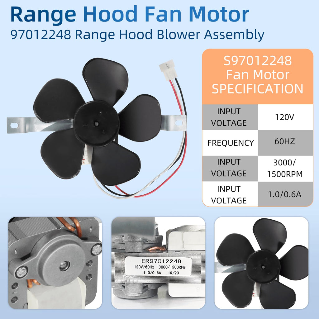 Range Hood Fan Motor Replacement Part Z4347