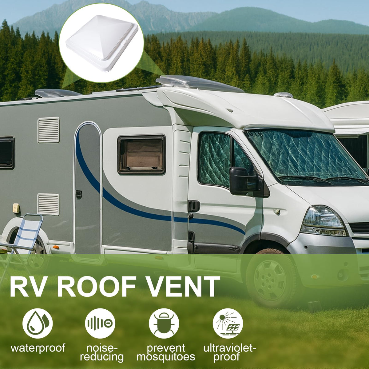 14" x 14" RV Roof Vent Cover (3Pcs) X800652