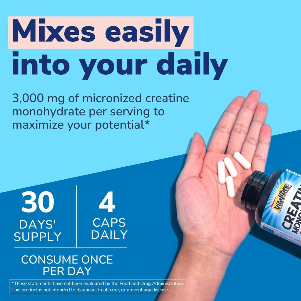 Micronized Creatine Monohydrate 3000 mg 120 Capsules T408