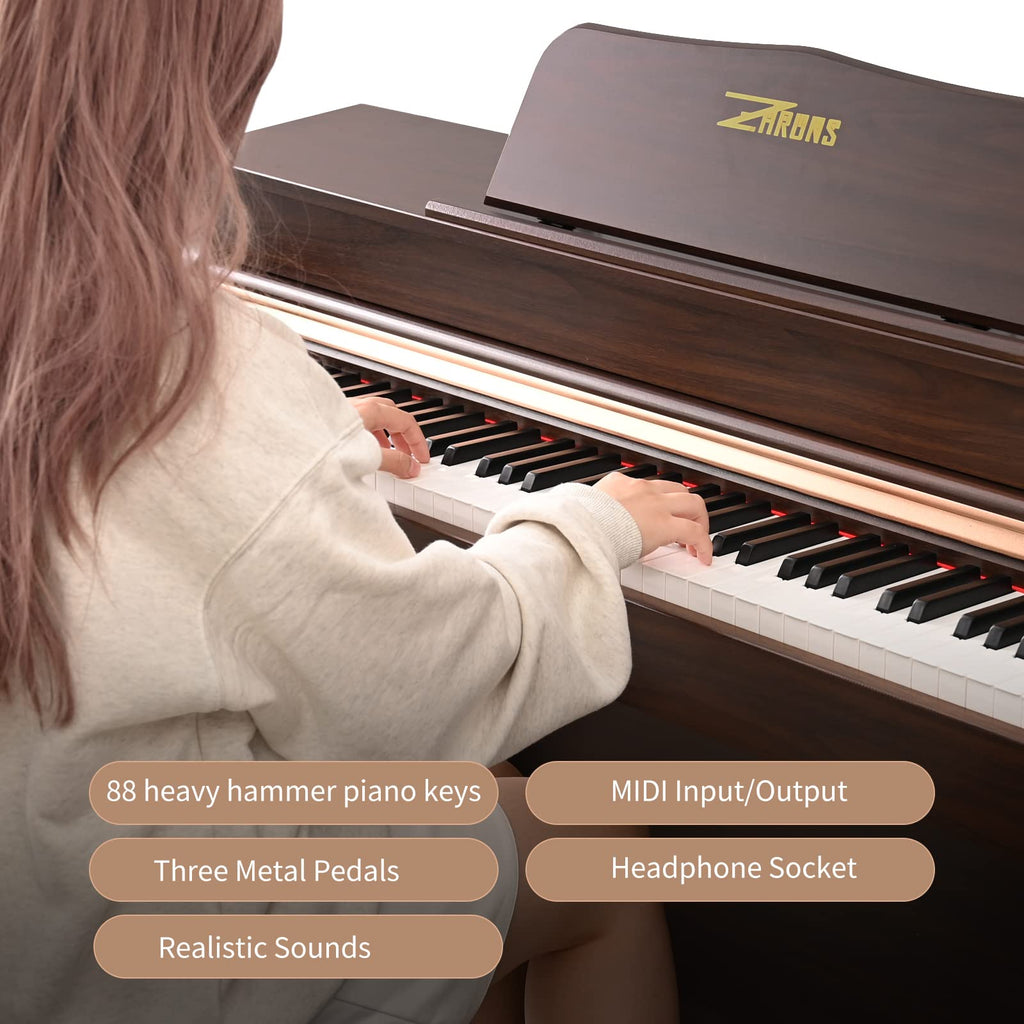 88 Key Full Weighted Digital Piano with Triple Pedal P8718