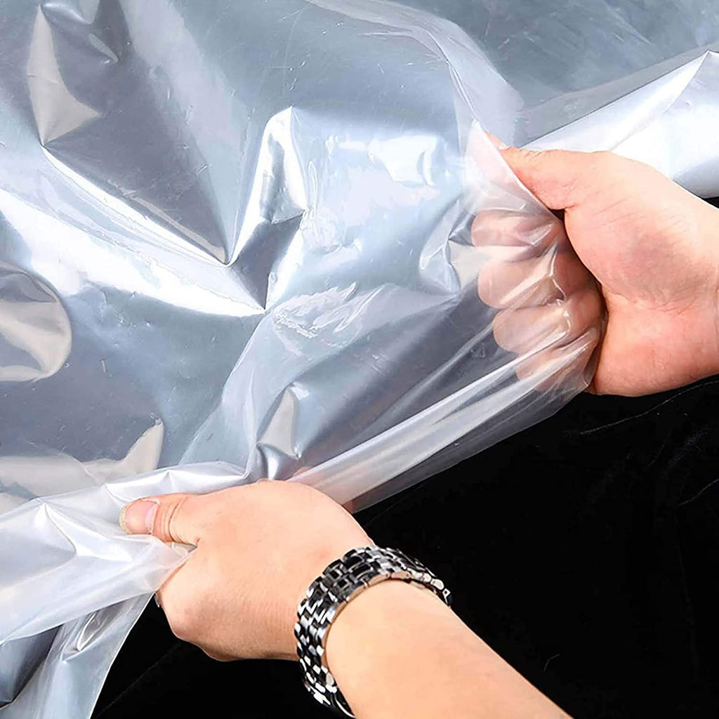 Heavy Duty Waterproof Clear 3x3ft Poly Tarp with Grommets K698335