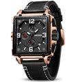 Men's Analogue Luminous Quartz Watch with Leather Strap T11909
