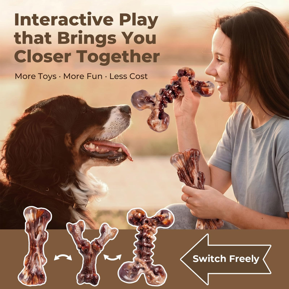 3-Pack Dog Chew Toys M3521