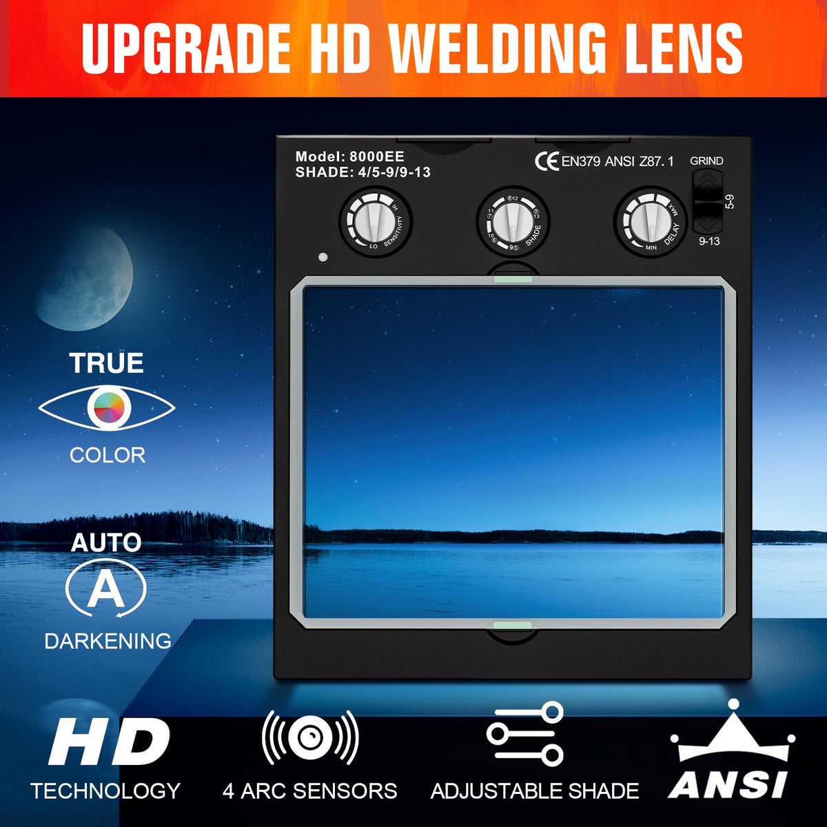Auto Darkening True Color Welding Lens A783