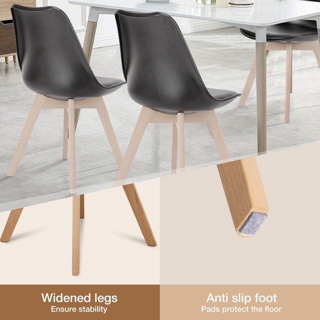 Dining Chairs Set of 4 PU Leather F5936