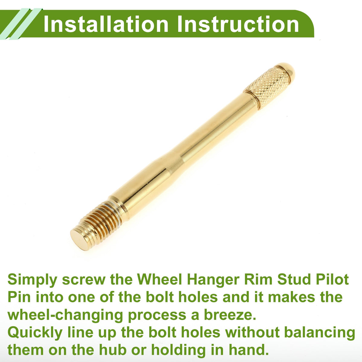 M12x1.5 120mm Stainless Steel Wheel Alignment Pin N8153