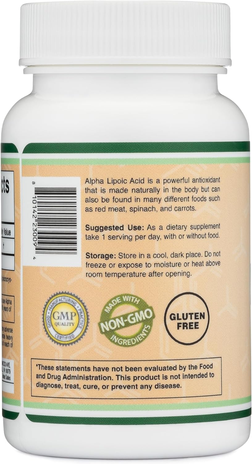 Alpha Lipoic Acid 600mg 60 Capsules Y915