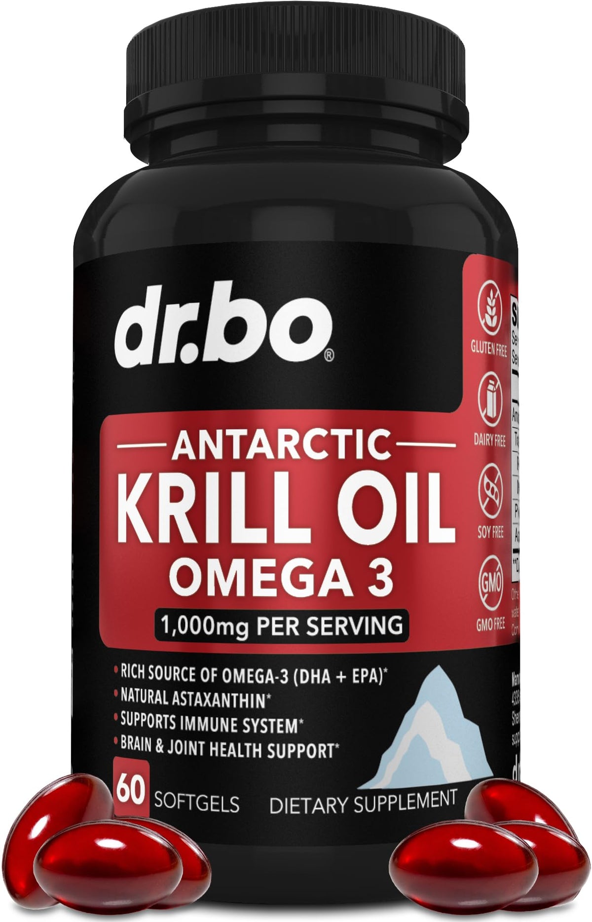 Krill Oil Omega 3 500mg 60 Softgels T676783