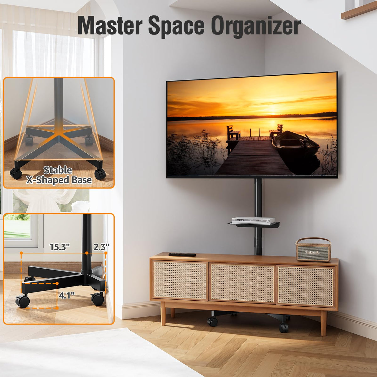 Mobile TV Stand for 23-60" TVs C409170