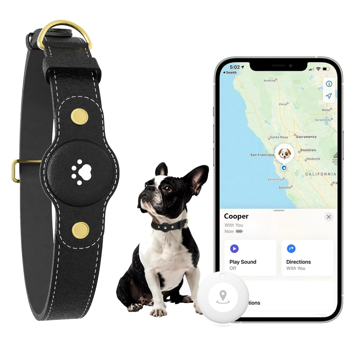 GPS Tracker for Dogs – Smart Dog Collar & Pet Tracker U827305