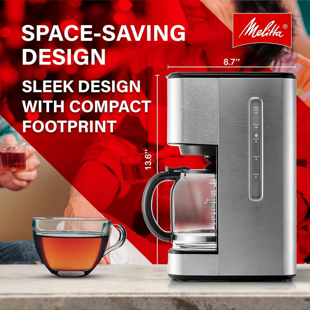 Glass 12-Cup Drip Coffee Maker M650549