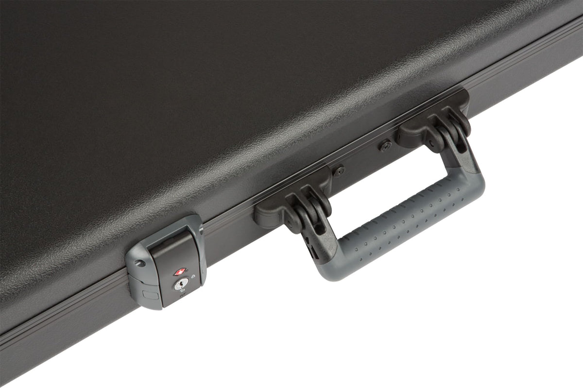 Black Molded Guitar Case with Guitar Strap and 24-Pack Picks T2070