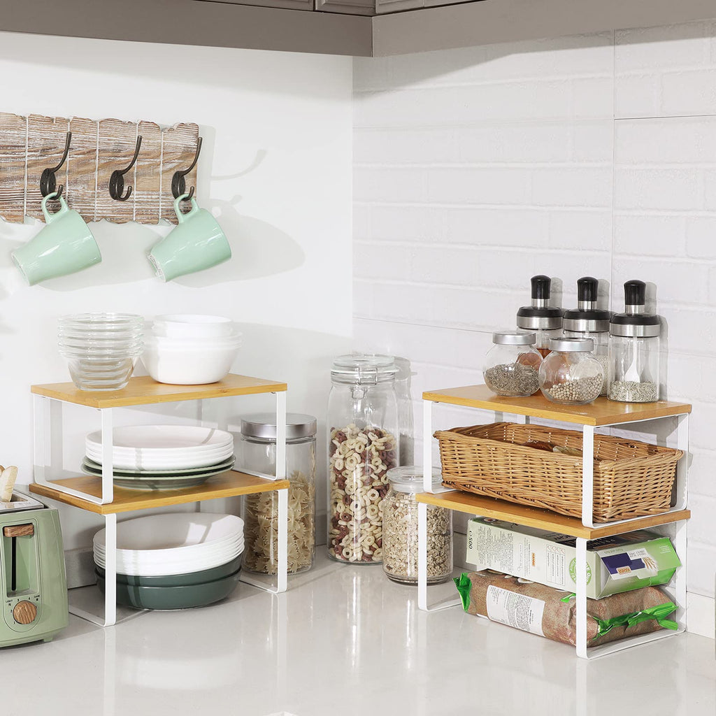 Set of 4 Kitchen Storage Shelf V927115