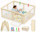 Foldable Baby Playpen with Mat J49188