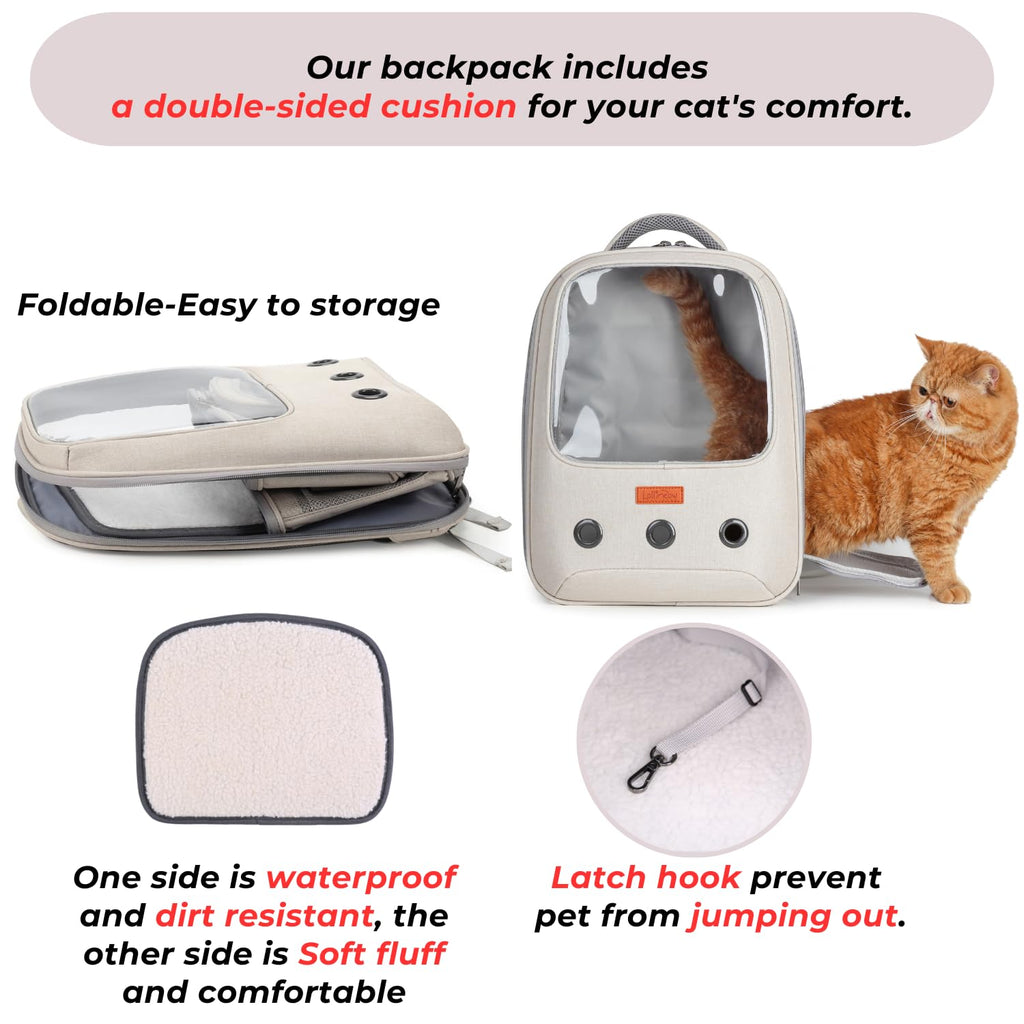 Pet Carrier Backpack, Airline-Approved (Beige) H447498