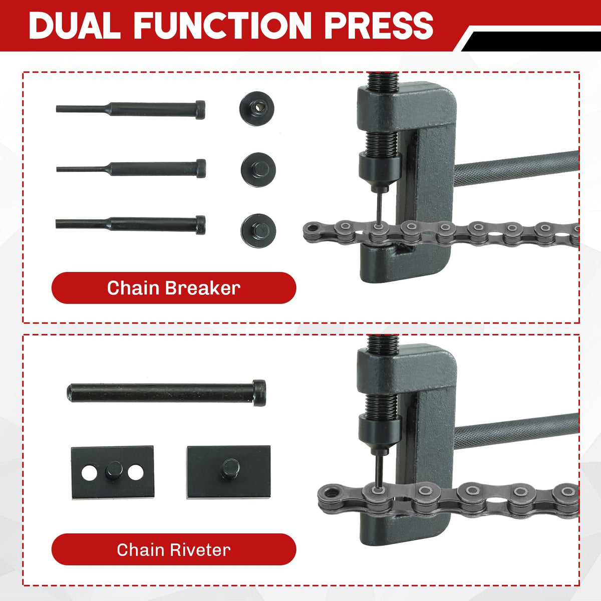 Motorcycle Chain Breaker Kit 13PCS V874