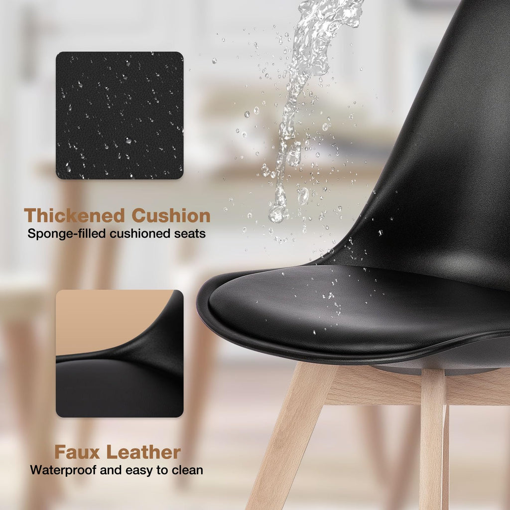 Dining Chairs Set of 4 PU Leather F5936