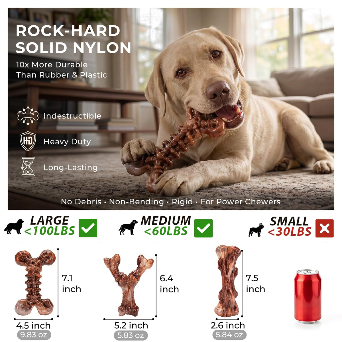 3-Pack Dog Chew Toys M3521
