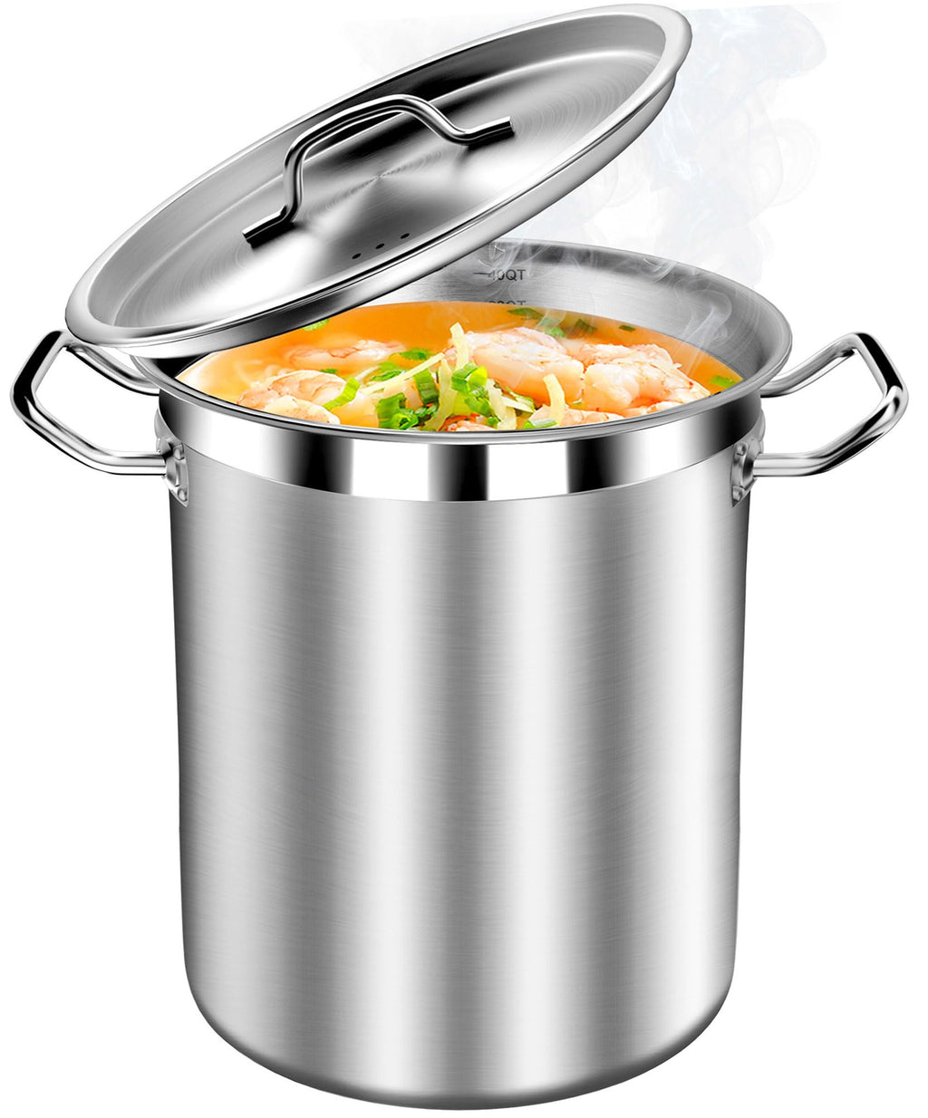 40 Quart Stainless Steel Stockpot with Lid B623016