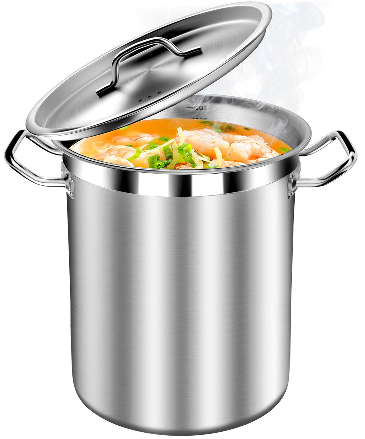 40 Quart Stainless Steel Stockpot with Lid B623016