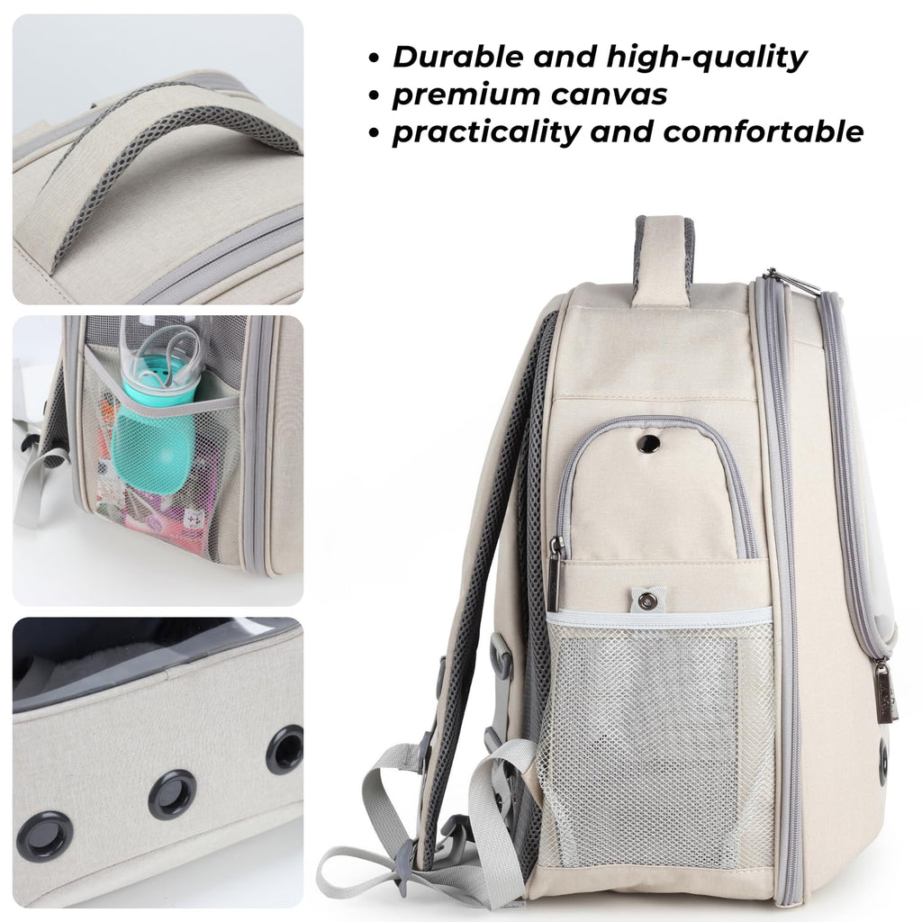 Pet Carrier Backpack, Airline-Approved (Beige) H447498