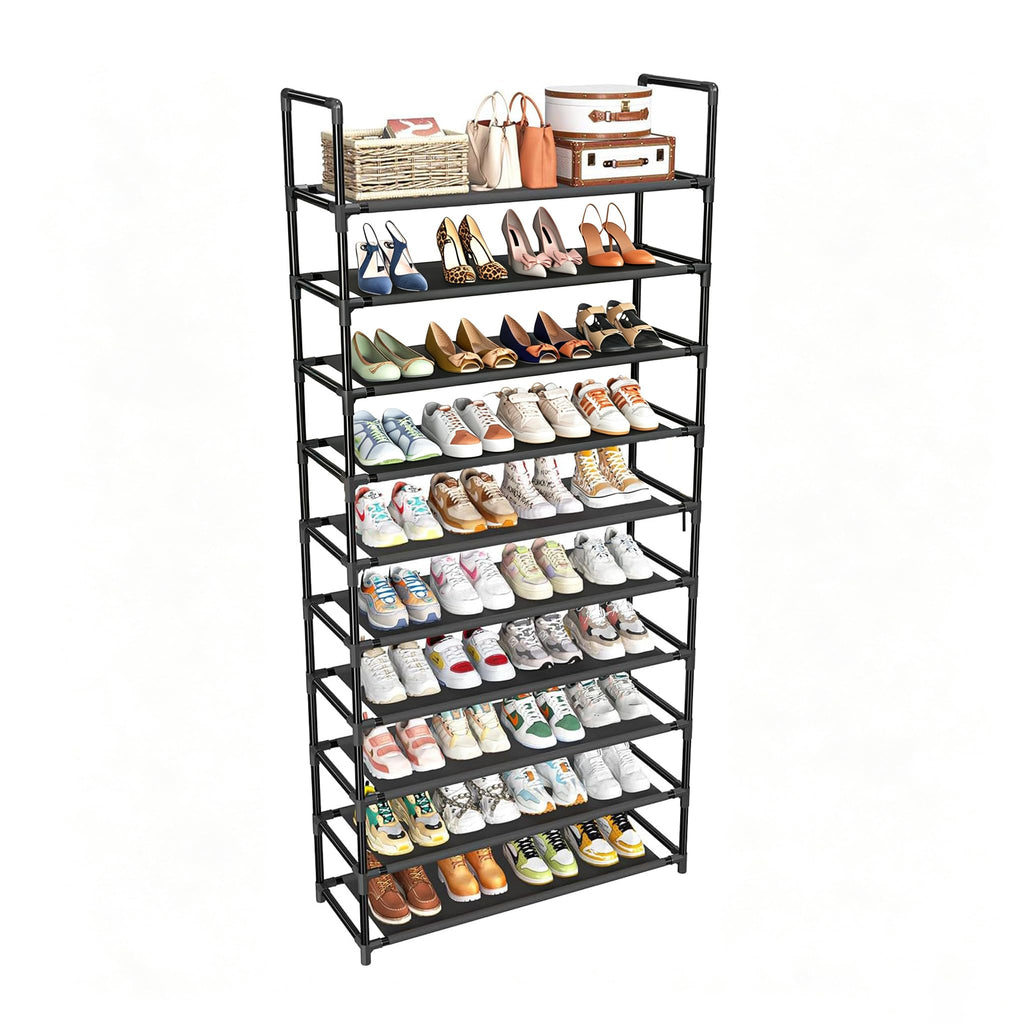 Black 10 Tier Shoe Rack U143133