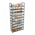Black 10 Tier Shoe Rack U143133