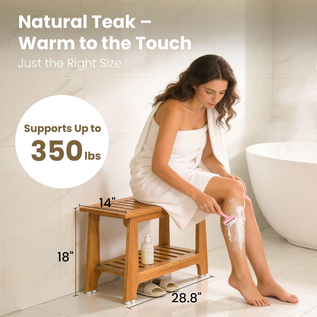 30" Teak Shower Bench N843928