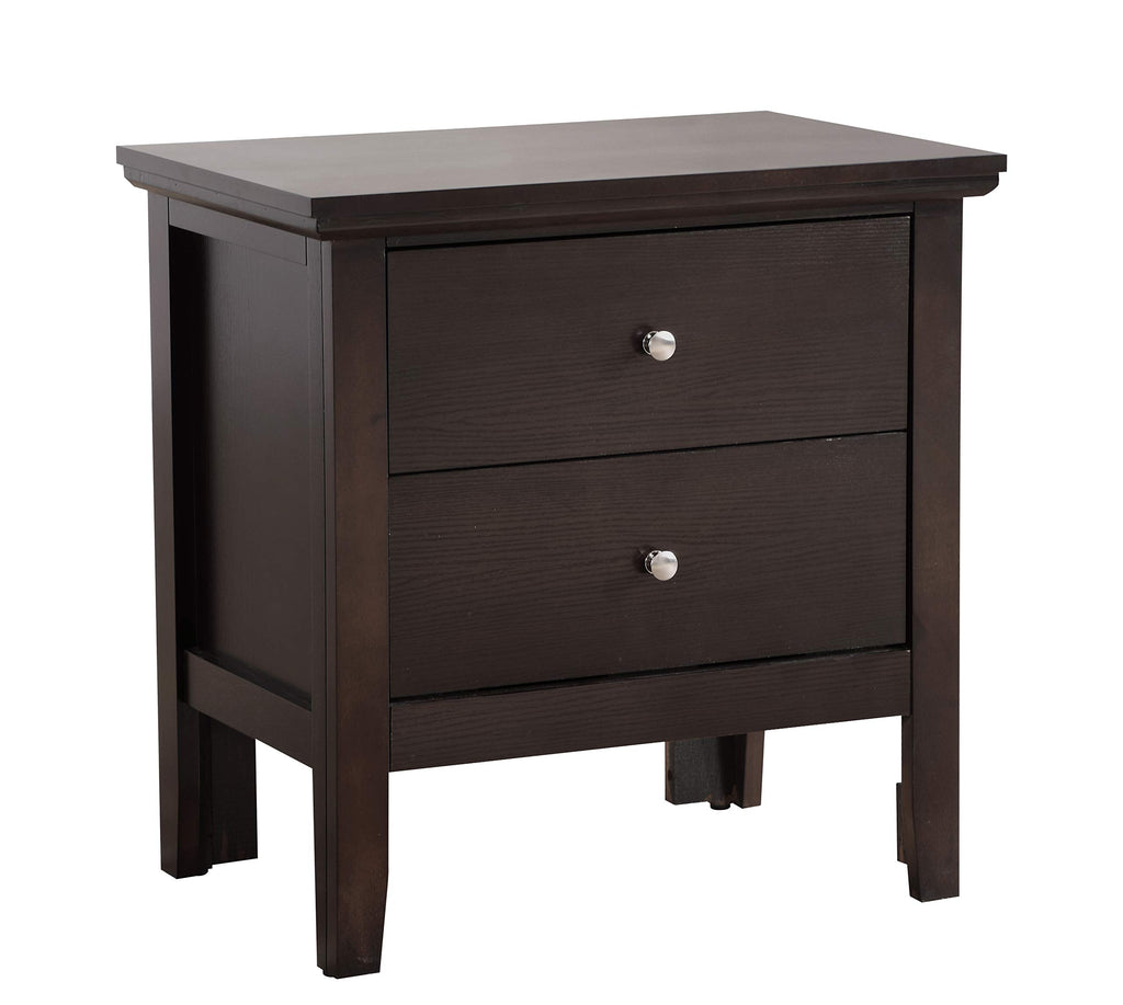 Espresso Nightstand with Storage Drawers A54794