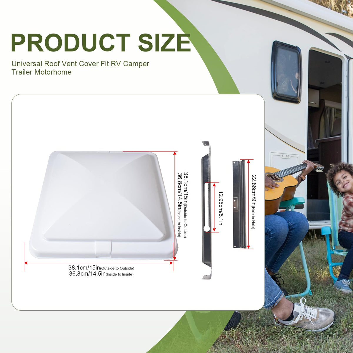 14" x 14" RV Roof Vent Cover (3Pcs) X800652