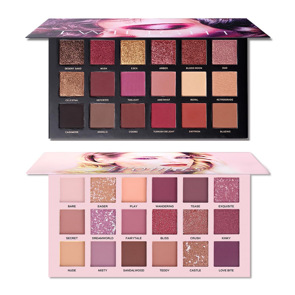 Nude Eyeshadow Palette Makeup Set, Matte Shimmer Glitter Pressed Pearl B863