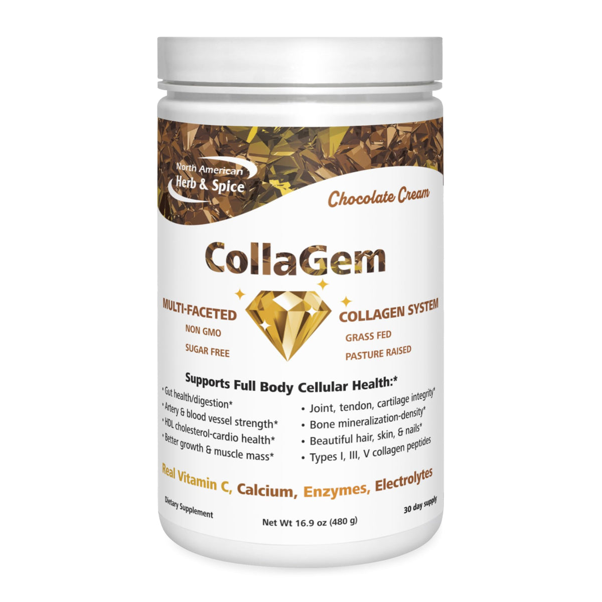 Collagen Powder with Vitamin C, Calcium & Electrolytes - 16.9 oz L161062