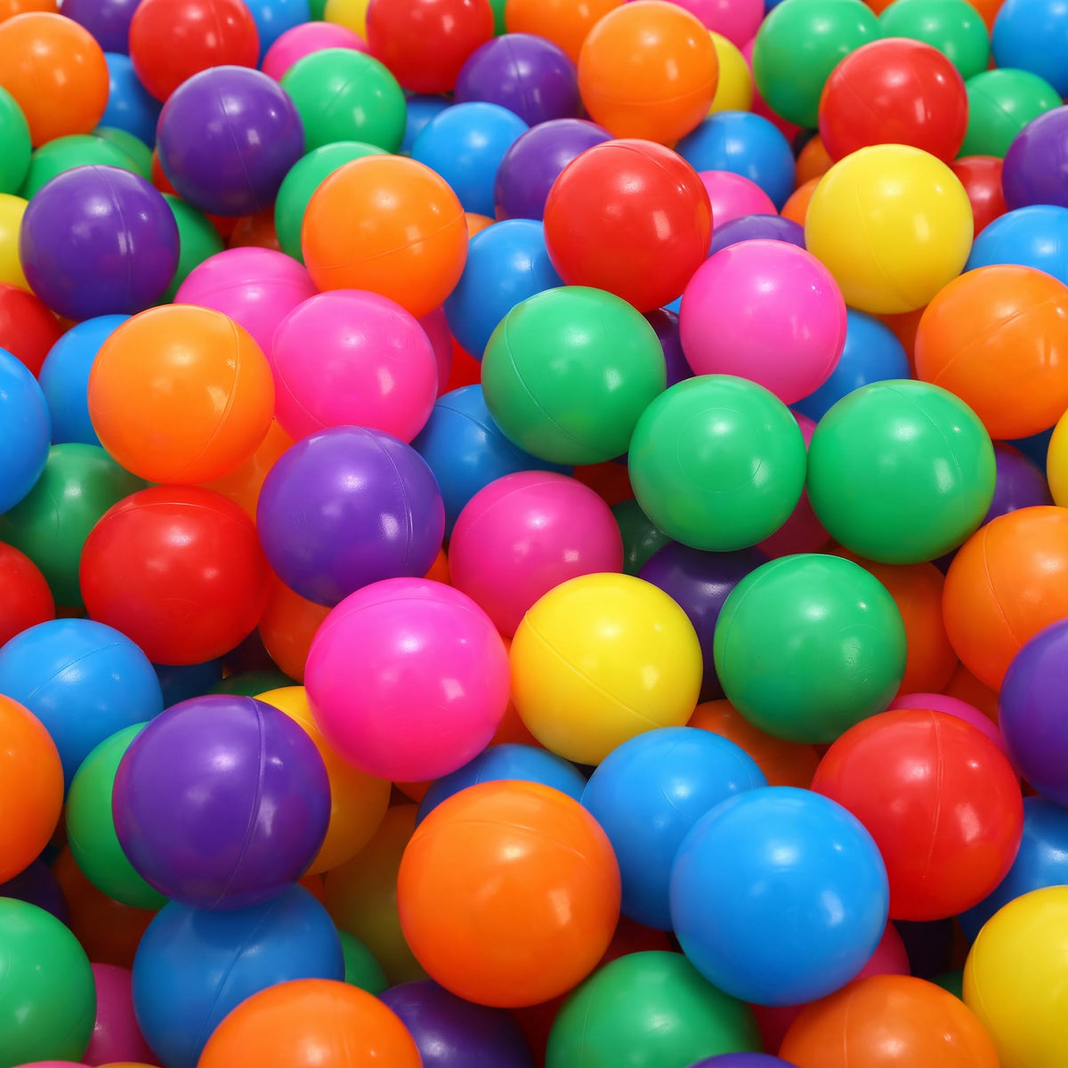 100 Pack 2 Inch Plastic Ball Pit Balls with Storage Bag S74470