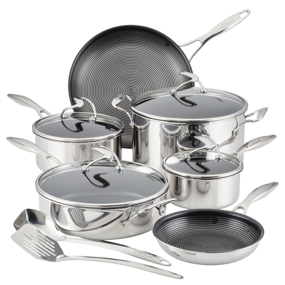 Stainless Steel Nonstick 12 Piece Cookware Set O1331