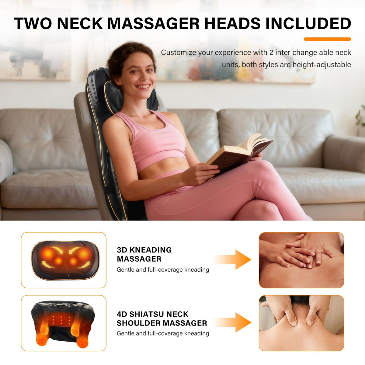 Shiatsu Neck and Back Massager with Heat P1451