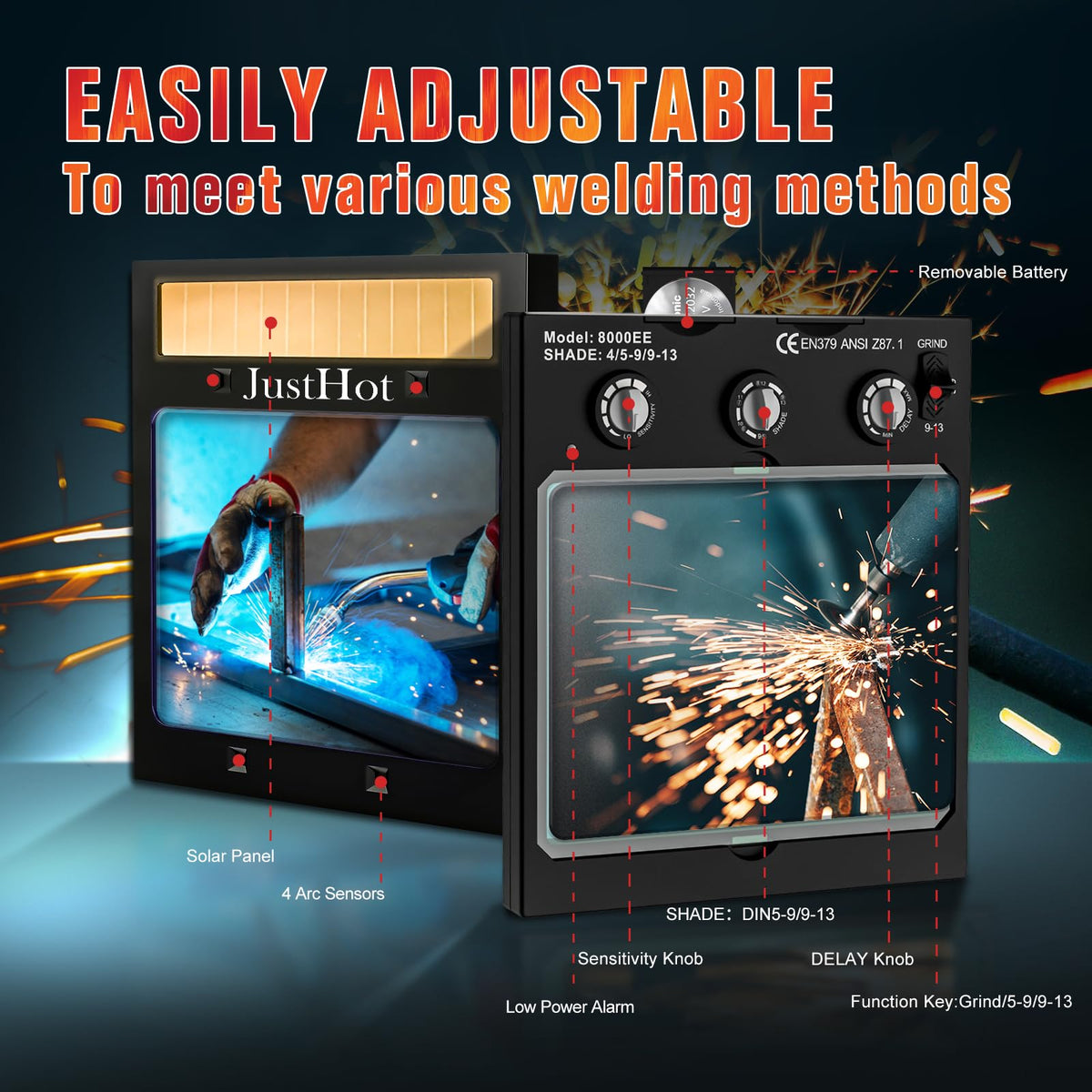 Auto Darkening True Color Welding Lens A783