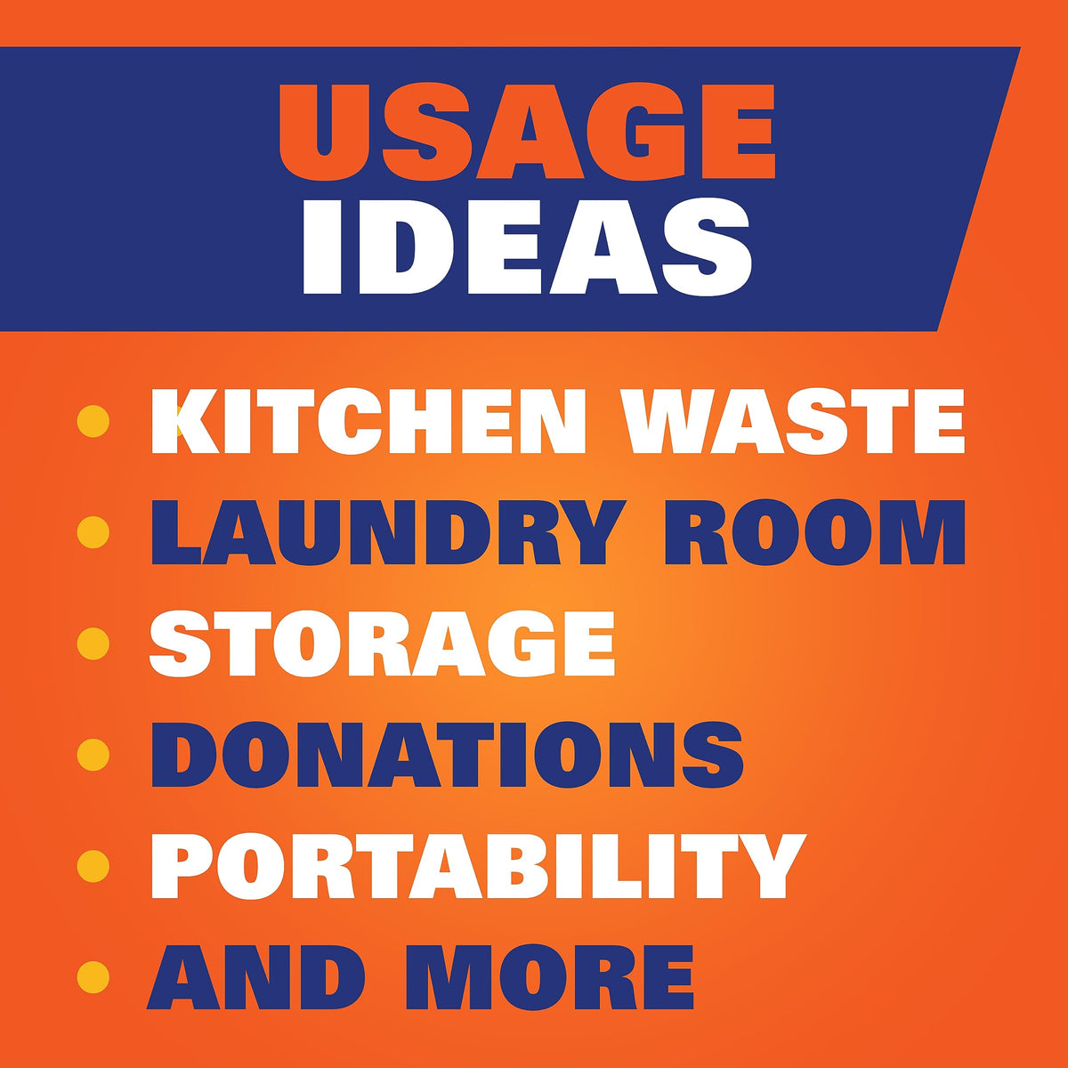 13 Gal White Kitchen Trash Bags 80ct H631135