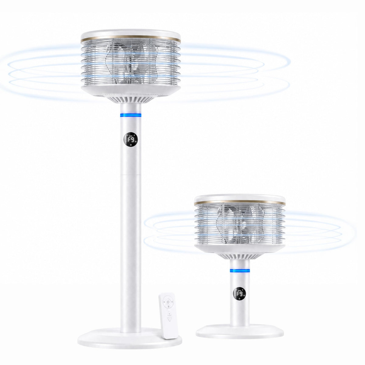 Height-Adjustable Floor & Table Fan Q626