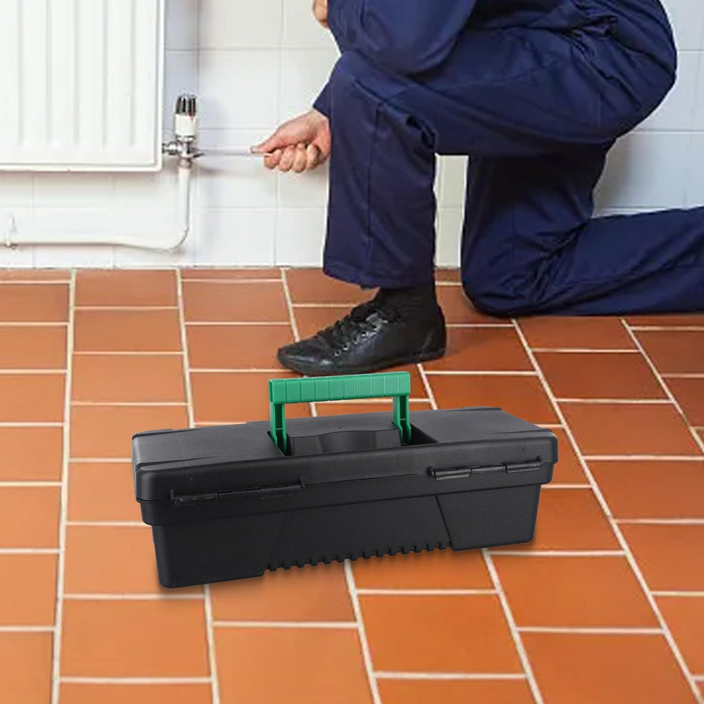 10 Inch Portable Plastic Toolbox with Ergonomic Handle X341077
