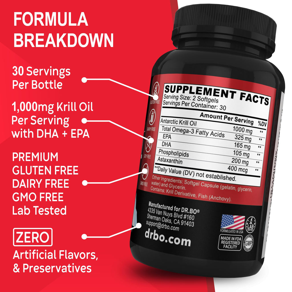 Krill Oil Omega 3 500mg 60 Softgels T676783