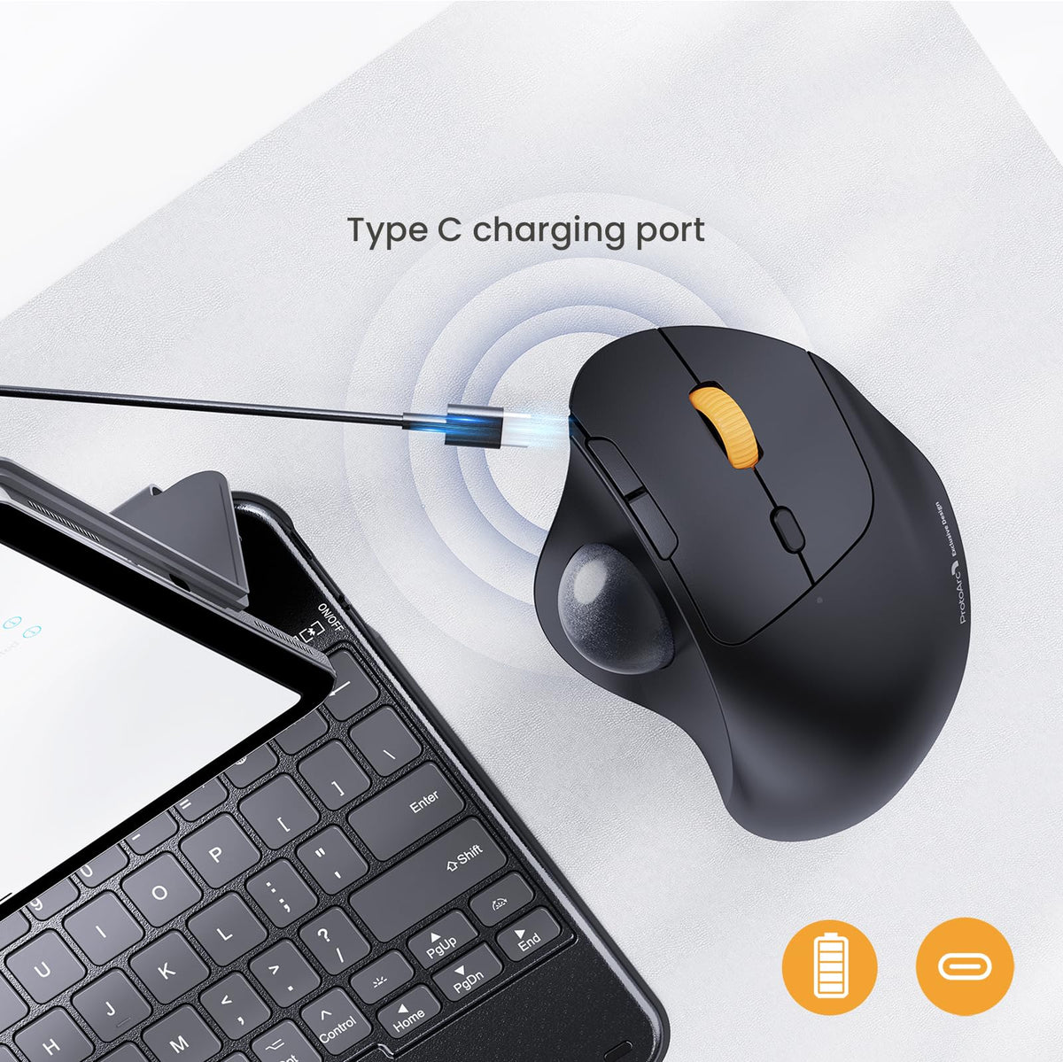 Wireless Bluetooth Trackball Mouse B154376