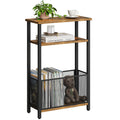Narrow 3 Tier Side Table with Storage Basket T600