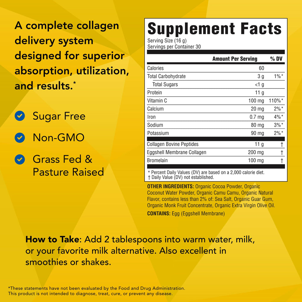 Collagen Powder with Vitamin C, Calcium & Electrolytes - 16.9 oz L161062