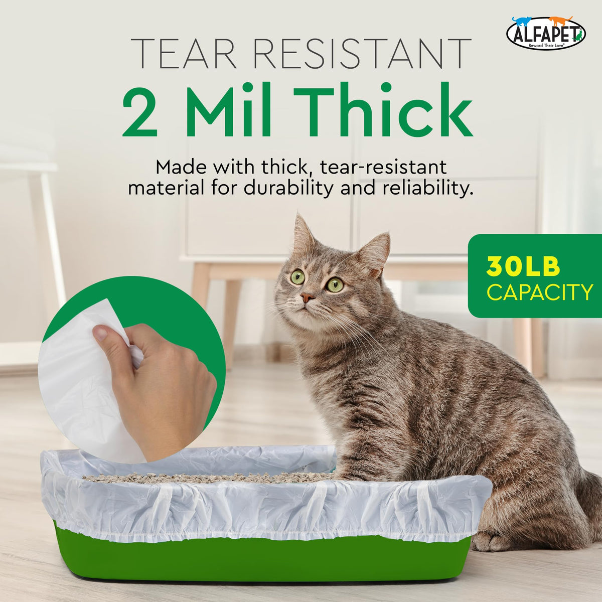 Heavy Duty 52 Pack Litter Box Liners I4655