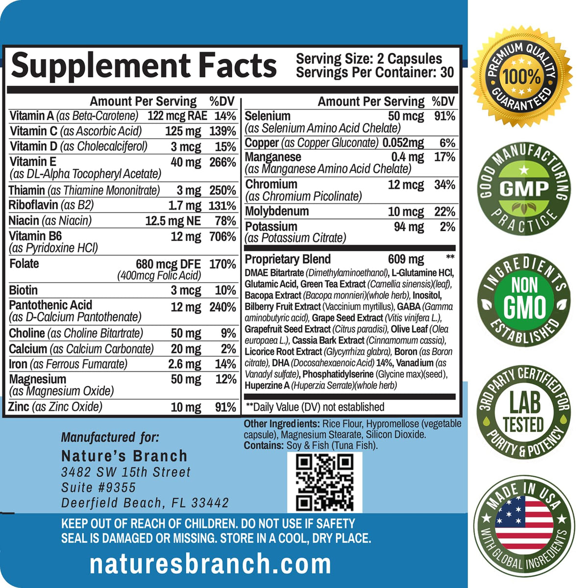 Brain Booster Supplement F9686